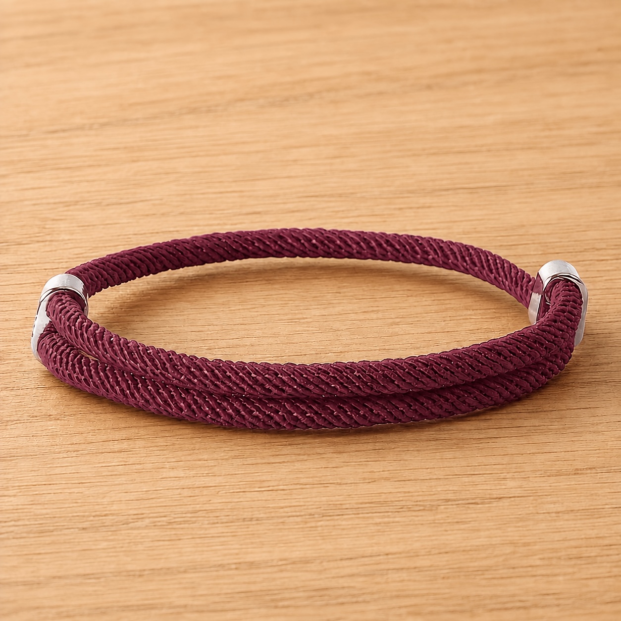 5pc Minimalist Braided Rope Bracelet Set